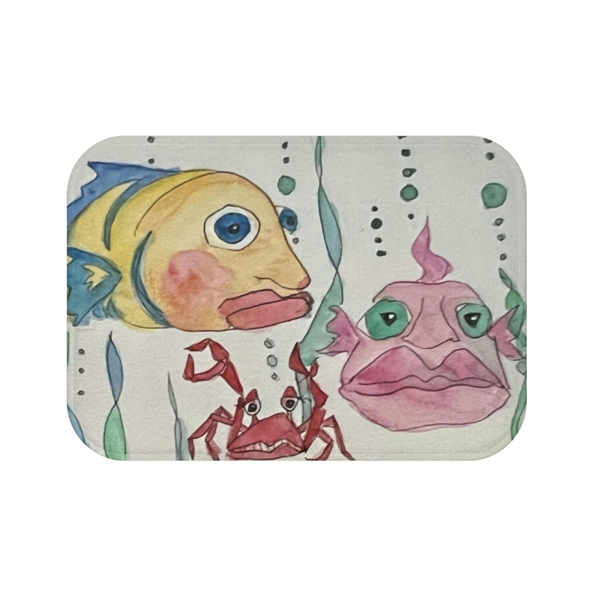Fish Face Bath Mat