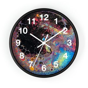 Rainbow Pour Wall clock