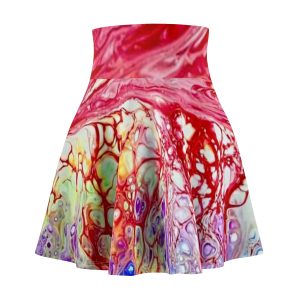 Red Vain Flow - Women's Skater Skirt