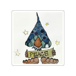Peace Gnome - Die-Cut Stickers