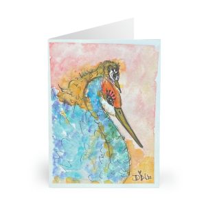 Mother Crane and Baby - Greeting Cards (5 Pack)