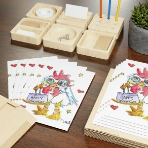 Happy Birthday Chicken Cards (1 or 10-pcs)