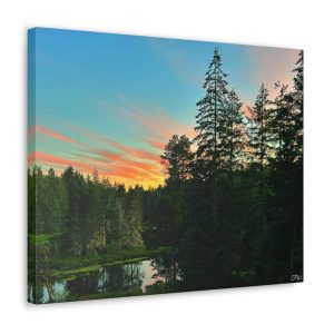 Sunny Woods Washington - Canvas Wrap