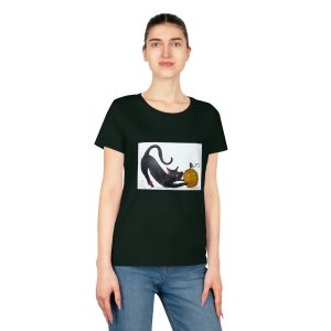 Halloween Cat Downward Dog - Women's Expresser T-Shirt