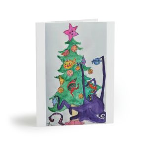 Octopus Christmas Tree Holiday Cards (8, 16, and 24 pcs)