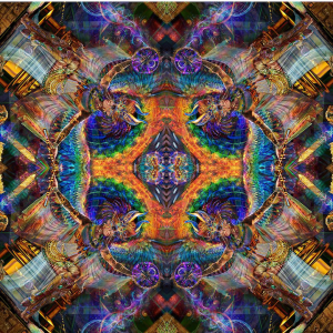 Jumbie Art Iris Bandana/Convertible Top