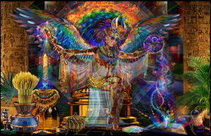 Jumbie Art Isis Mini Tapestry