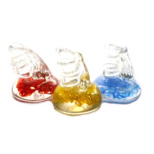 Large Pen Holder w/ Clear Swirl
