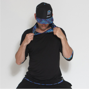 Jumbie Art Lizard Men's Hooded Shirt
