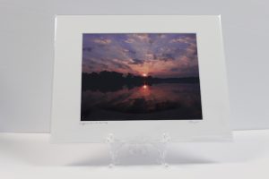Pre-matted White - Nippersink Lake Sunrise