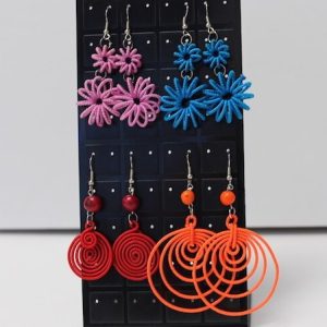 Handmade Inca One Color Earrings from Peru