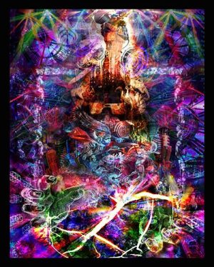 Jumbie Art Outside the Box Mini Tapestry