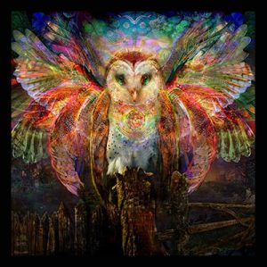Jumbie Art Owl Mini Tapestry