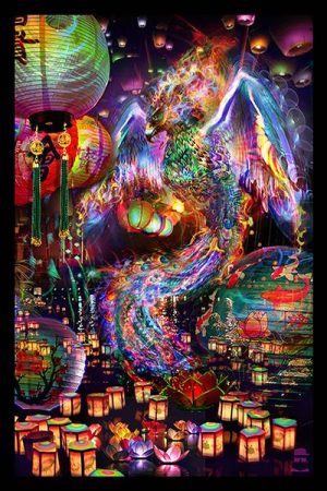 Jumbie Art Phoenix Mini Tapestry
