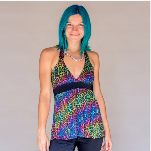 Jumbie Art Rainbow Halter Top