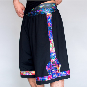 Jumbie Art Abstract Basketball Shorts