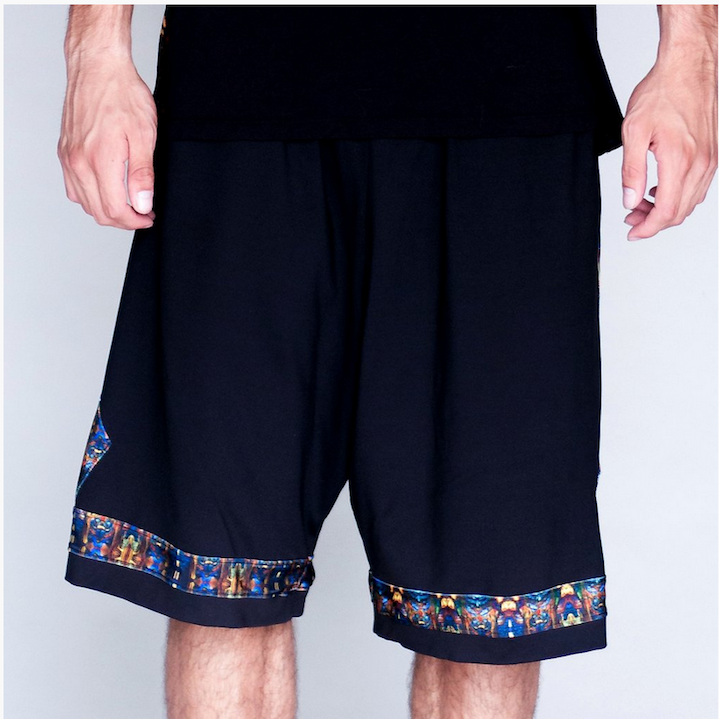 Jumbie Art Anubis Basketball Shorts - Image 3