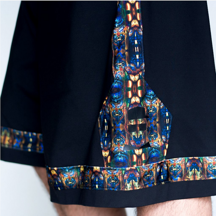 Jumbie Art Anubis Basketball Shorts - Image 4