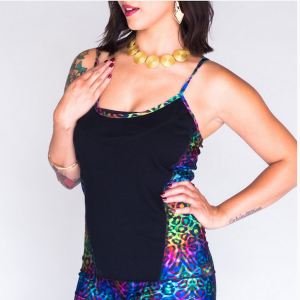 Jumbie Art Rainbow Spaghetti Top