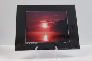 Pre-matted Black - Sunrise, Lake Marie