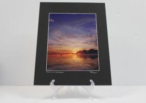 Pre-matted (Black) - Sunrise on Lake Marie 4