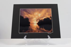 Pre-matted (Black) - Sunrise on Lake Marie 3