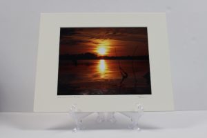 Pre-matted - Sunrise On Lake Marie