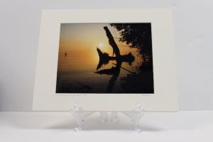 Pre-matted - Sunrise Thru The Fog, Lake Marie 2009