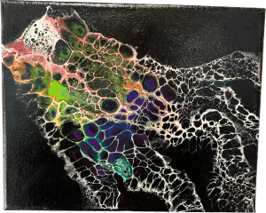 Rainbow Octopus in a Sea of Darkness