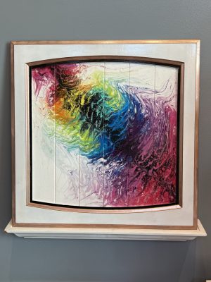 Whimsical Feathered Rainbow