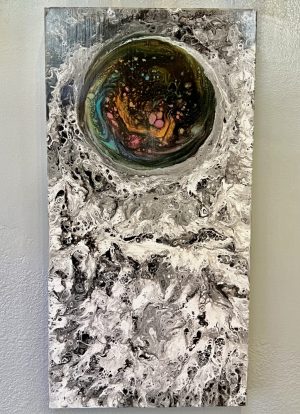 Glowing Planet Lost in Space