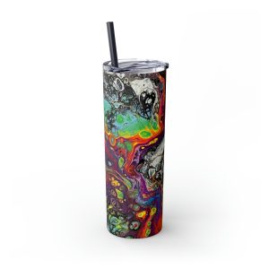 Eating Rainbows - Skinny Tumbler with Straw, 20oz