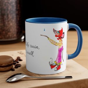 Looks like rain, Lets Walk - Coffee Mug, 11oz