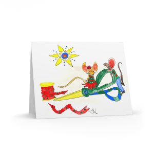 Holidays Ribbons and Bows - Greeting cards (8, 16, and 24 pcs)