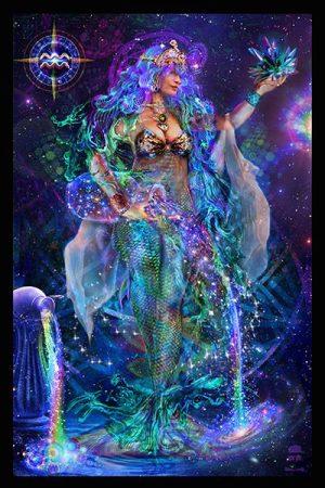 Jumbie Art Aquarious Mini tapestry
