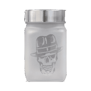 Glass Jar - Retro Gangsta Skulls