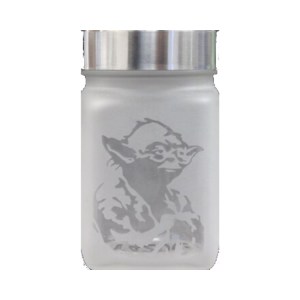 Glass Jar - Yoda Star Wars Inspired