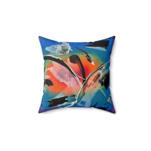 Splashing on Rainbow - Spun Polyester Square Pillow