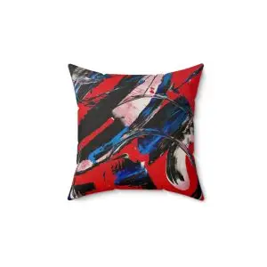 En Red Light - Spun Polyester Square Pillow